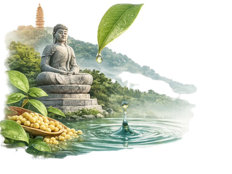 Hình ảnh nguồn nước từ Phật Tích