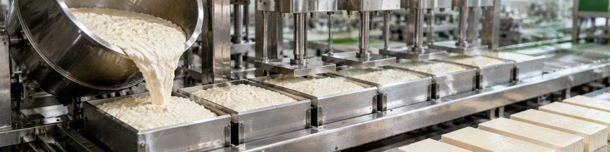 Đóng khuôn và ép đậu phụ